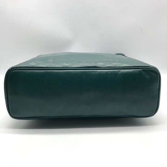 Coach Green Leather Peyton LIN C Embossed Zip Tote Bag F31404 - Picture 5 of 12